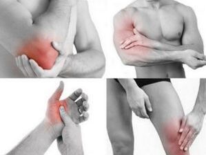 bolest v kloubech paží a nohou